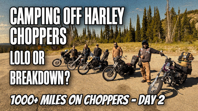 Camping off Harley Choppers, Lolo Pass or Breakdown? | 1000+ Miles on Choppers - Day 2