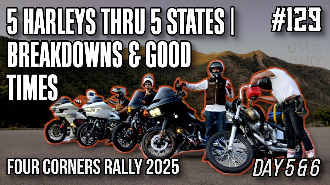 5 Harley's Through 5 States | Breakdowns & Good Times | Four Corners Rally 2025 - Day 5/6