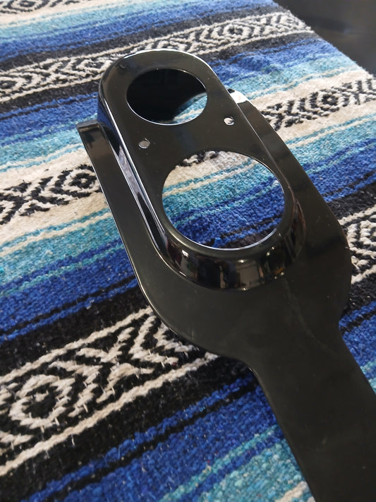 Harley Davidson - Black Fuel Tank Console/Trim - Dyna FXD Super Glide / FXDS Convertible 97-03