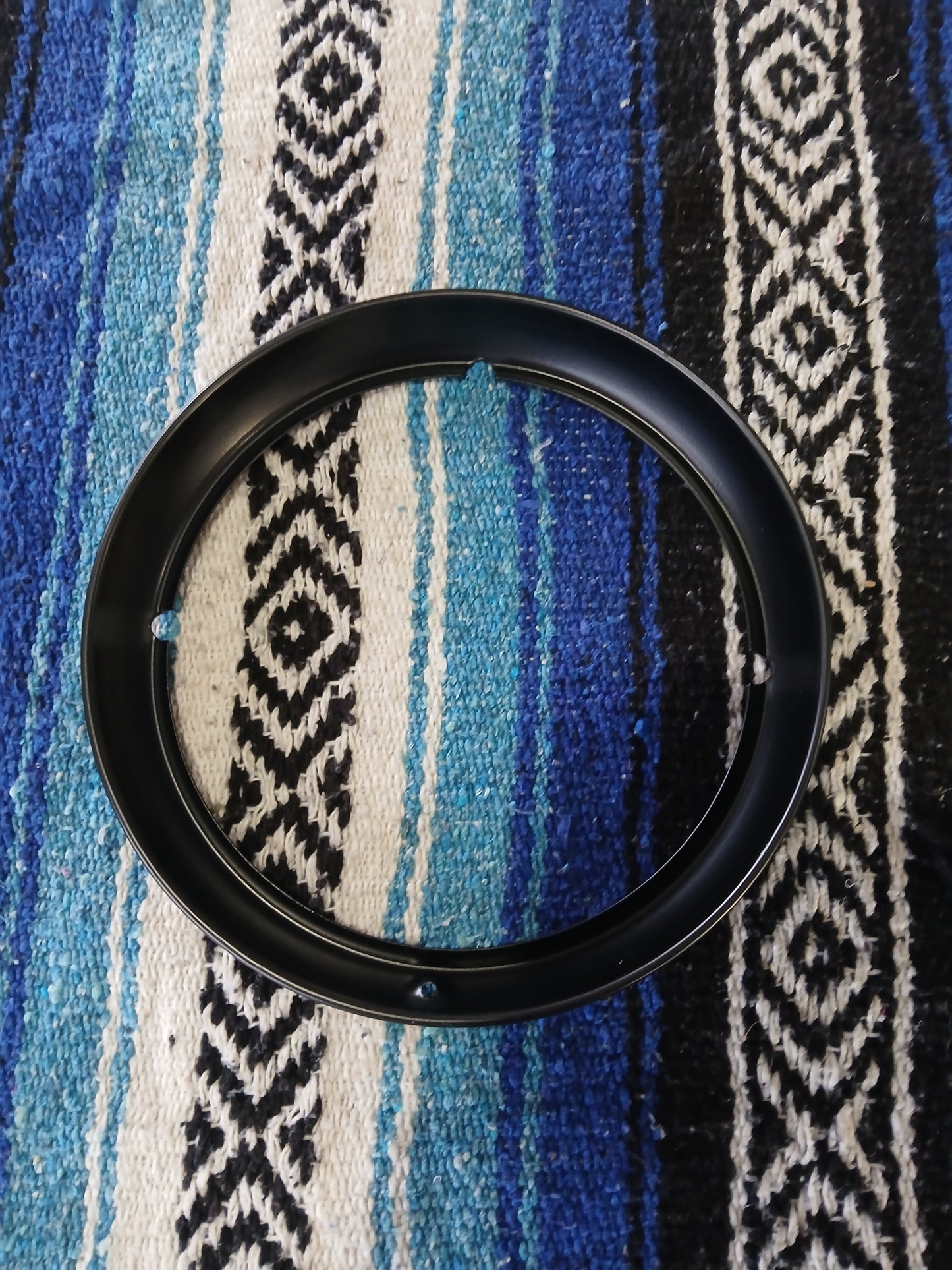 7” Harley-Davidson Headlight Trim – Black Powdercoated - Used