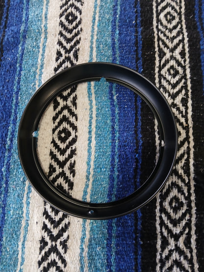 7” Harley-Davidson Headlight Trim – Black Powdercoated - Used