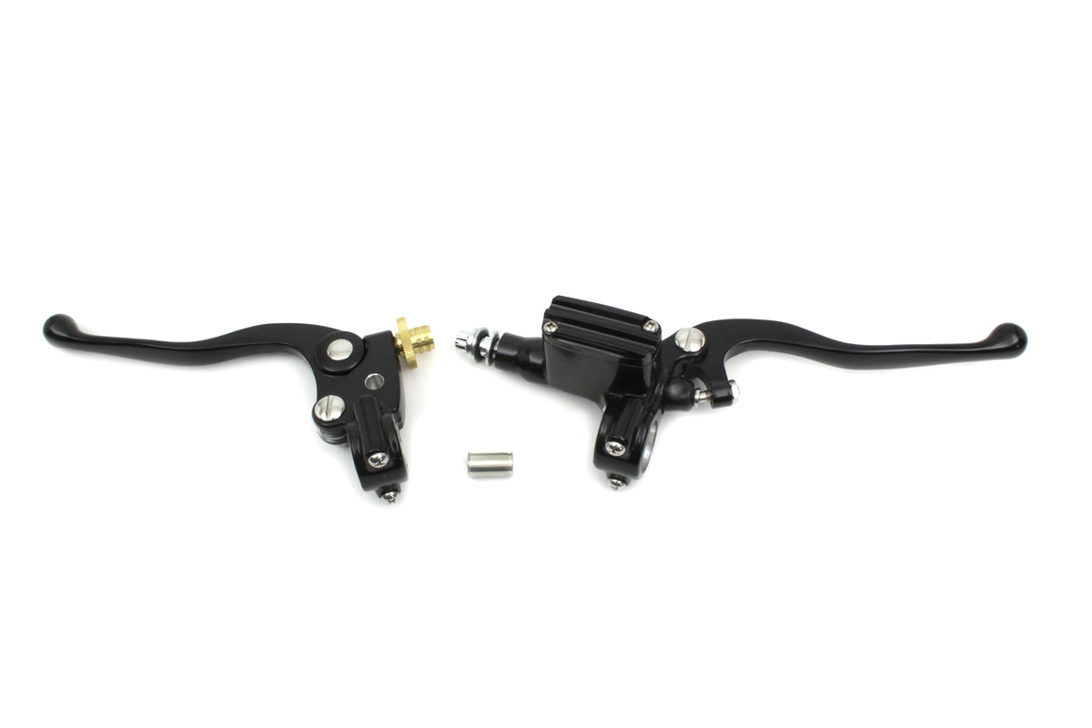 Ultima Vintage Control Kit Chrome/Black | Harley-Davidson | 26-1012, 26-1013