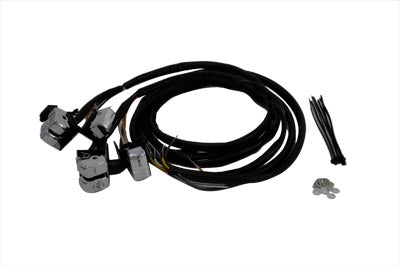 Chrome Handlebar Switch Kit - 48" length - Dyna / XL Sportster / Softail / Tour Glide | 32-0540