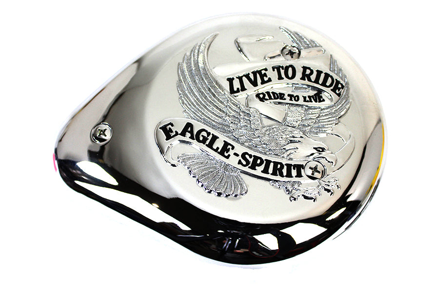 Wyatt Gatling Live to Ride Teardrop Air Cleaner – Sportster, Dyna, Softail, FXR & Touring