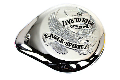 Wyatt Gatling Live to Ride Teardrop Air Cleaner – Sportster, Dyna, Softail, FXR & Touring