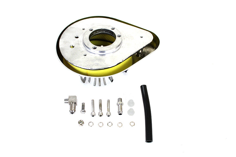 Wyatt Gatling Live to Ride Teardrop Air Cleaner – Sportster, Dyna, Softail, FXR & Touring