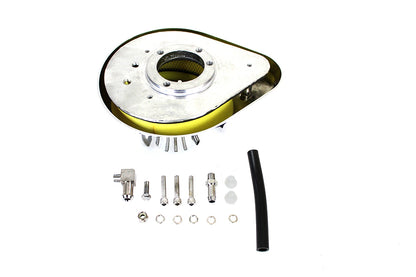 Wyatt Gatling Live to Ride Teardrop Air Cleaner – Sportster, Dyna, Softail, FXR & Touring