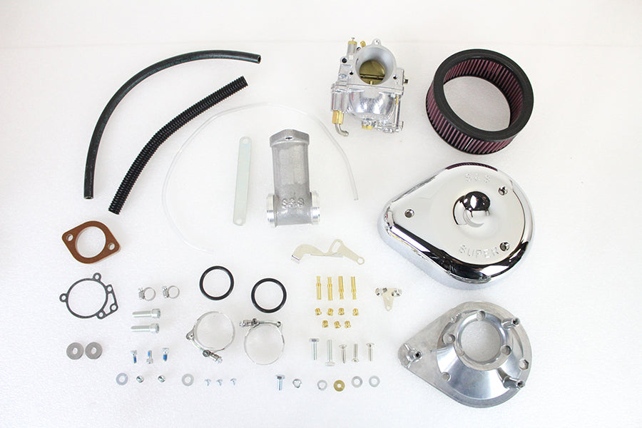 S&S Super E Carburetor Kit | Panhead, Shovelhead, Big Twin Evo, XL | Harley-Davidson