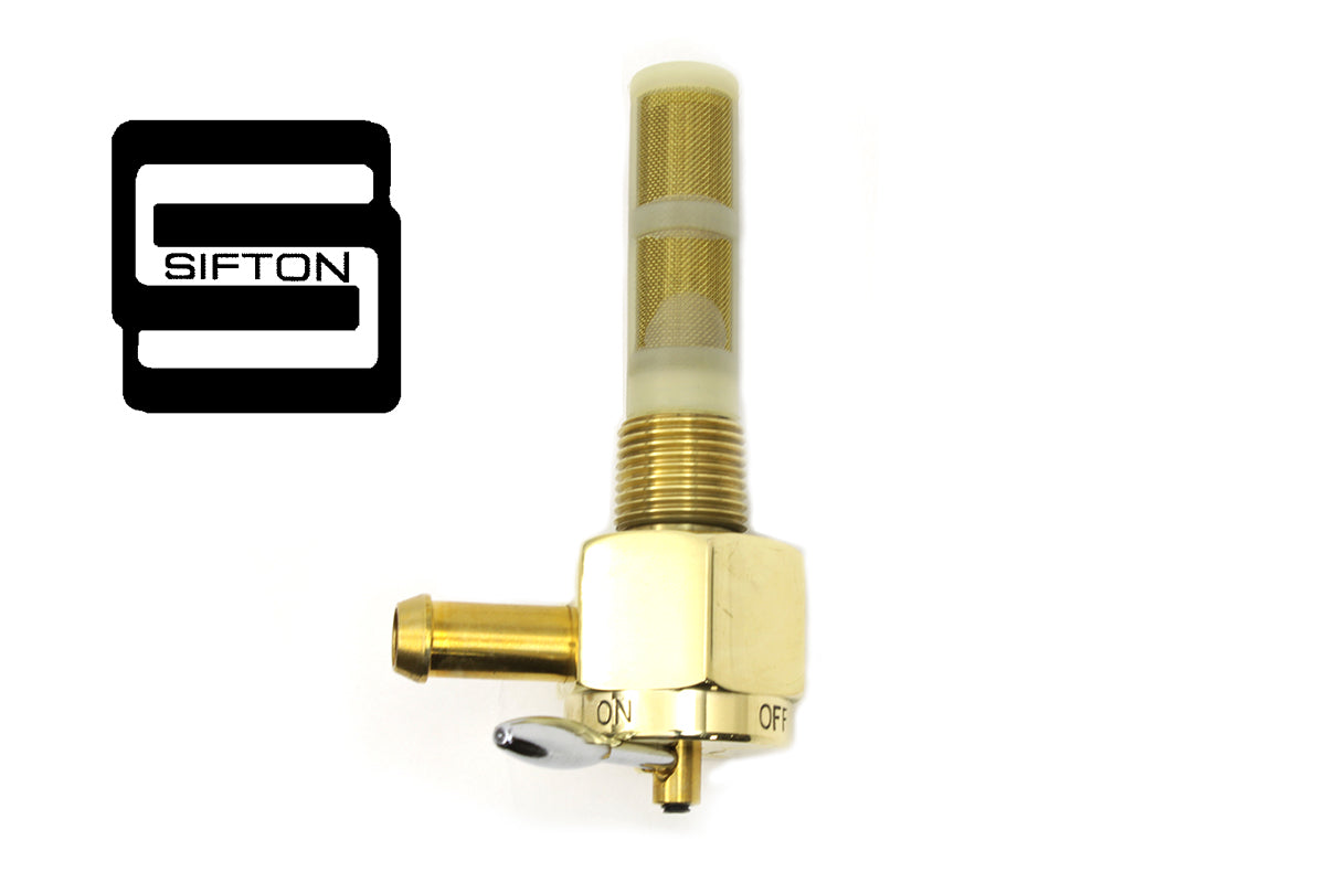 Sifton Brass Hex Petcock 90° Spigot | Harley-Davidson | 35-0756, 35-0757