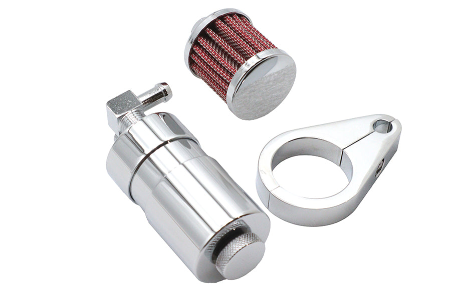 Sifton Chrome Engine Breather Oil Catch Can – Harley-Davidson / Choppers / Custom V-Twin