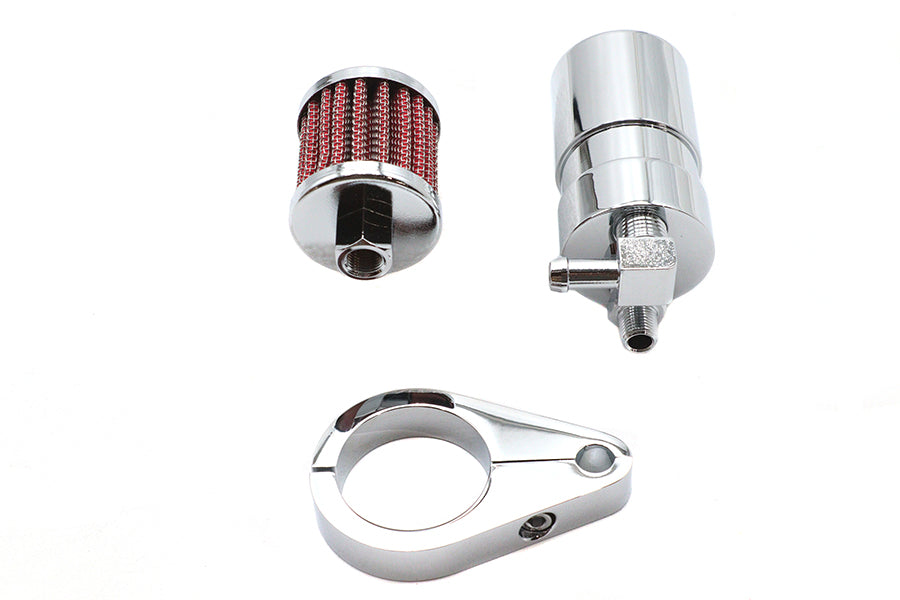 Sifton Chrome Engine Breather Oil Catch Can – Harley-Davidson / Choppers / Custom V-Twin